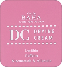 Парфумерія, косметика Крем для жирної шкіри з лецитином - Cos De BAHA DC Drying Cream