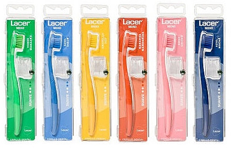 Мини зубная щетка, желтая - Lacer Mini Soft Toothbrush — фото N1