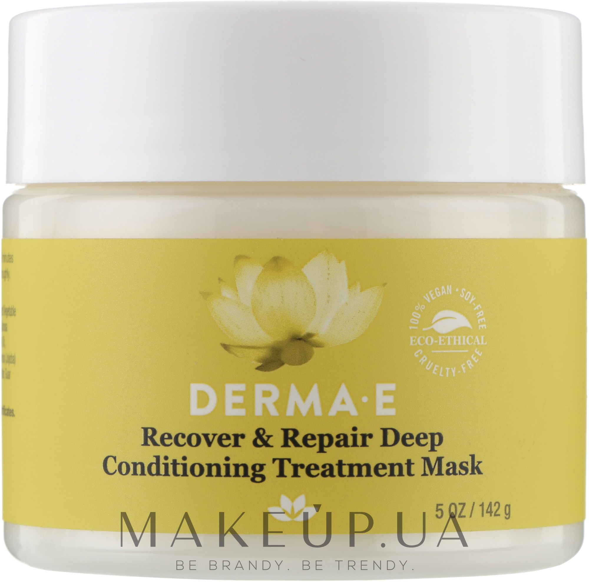 Восстанавливающее средство для глубокого кондиционирования волос - Derma E Recover & Repair Deep Conditioning Treatment Mask — фото 142g