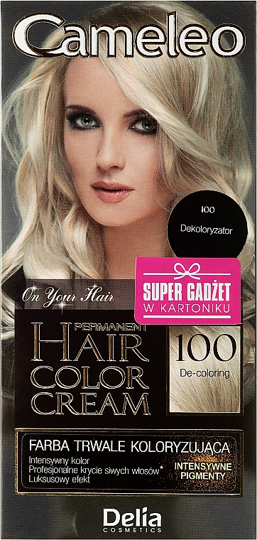 Знебарвлювач для волосся №100 - Delia Cameleo De-Coloring Cream