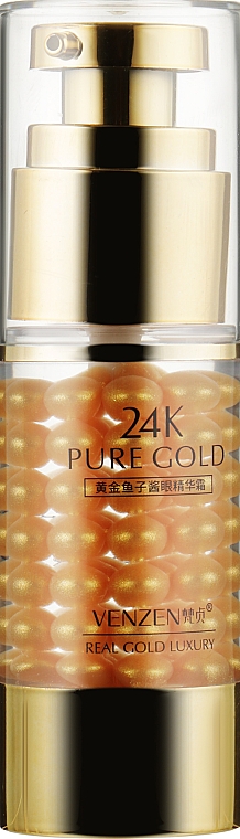 Крем для шкіри навколо очей, з ікрою й золотом - Veze (Venzen)  Caviar 24k Gold Eye Cream — фото N1