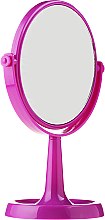 Парфумерія, косметика Дзеркало на підставці 85734, кругле, 15.5 см, фіолетова - Top Choice Colours Mirror