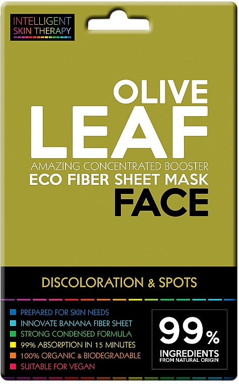Маска з медом і екстрактом листя оливкового дерева - Face Beauty Intelligent Skin Therapy Mask — фото N1