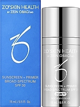 Лосьон солнцезащитный SPF 30 - Zein Obagi Sunscreen+Primer Broad –Spectrum SPF 30  — фото N2