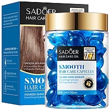 Капсулы для волос с аргановым и оливковым маслом - Sadoer Smooth Hair Care Capsules — фото N1