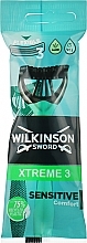 Одноразовый мужской станок для бритья - Wilkinson Sword Xtreme 3 Sensitive — фото N1