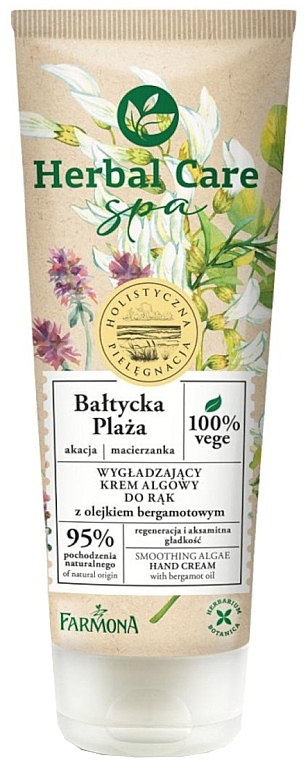 Крем для рук з водоростями та олією бергамота "Балтійський пляж" - Farmona Herbal Care SPA Smoothing Algae Hand Cream — фото N1