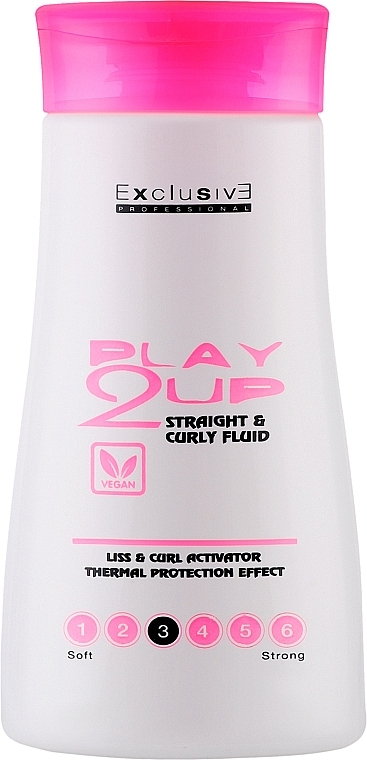 Универсальный флюид для прямых и вьющихся волос - Exclusive Professional Play2Up Stright & Curly Fluid — фото N1