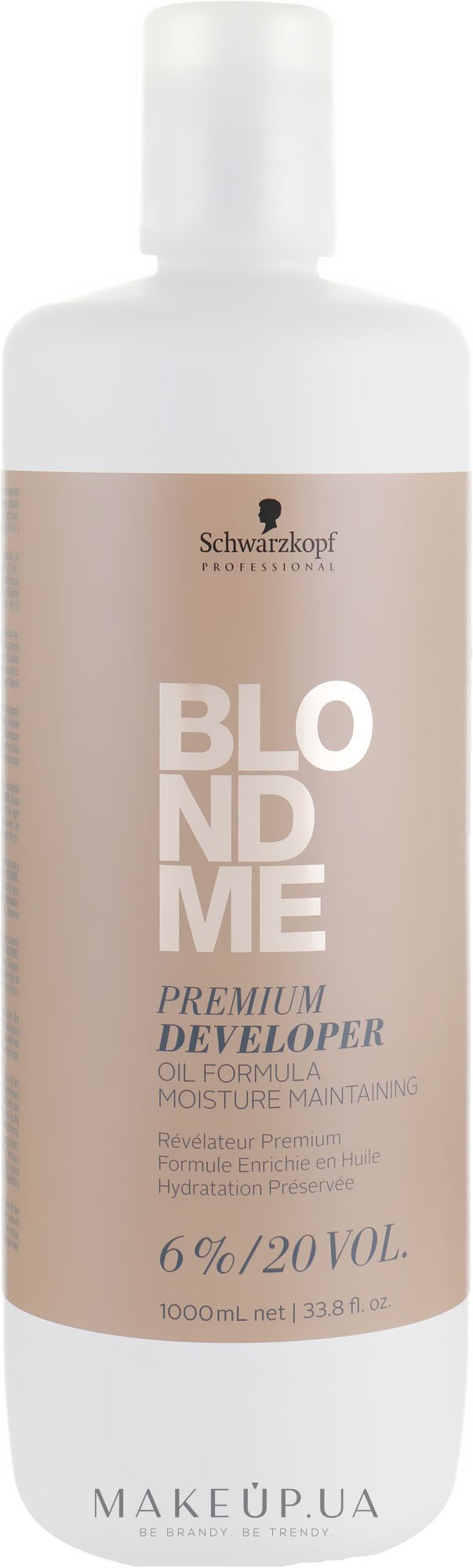 Преміум-Окислювач 6%, 20 Vol. - Schwarzkopf Professional Blondme Premium Developer 6% — фото 1000ml
