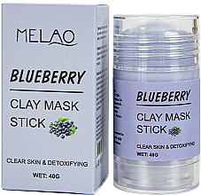 Духи, Парфюмерия, косметика Маска-стик для лица "Blueberry" - Melao Blueberry Clay Mask Stick
