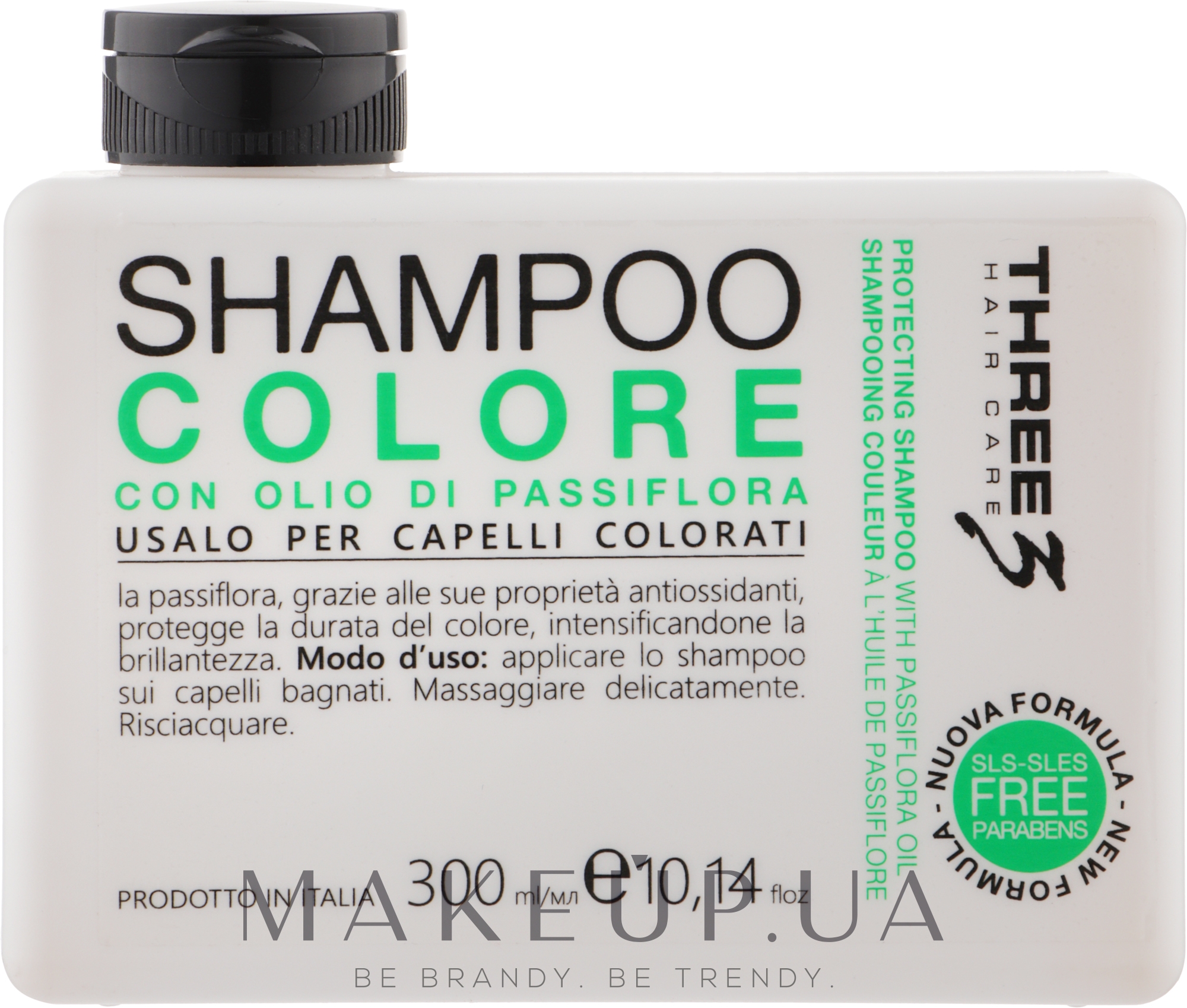Шампунь для окрашенных волос с маслом пассифлоры - Faipa Roma Three Color Shampoo  — фото 300ml