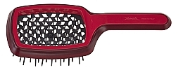 Расческа для волос SP508.A, красная - Janeke Curvy M Extreme Volume Vented Brush Magneta — фото N2
