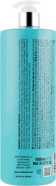 Шампунь для тонкого і ламкого волосся - Abril et Nature Stem Cells Bain Shampoo Essential Light — фото N4