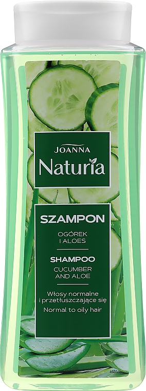 Шампунь "Огірок і алое" для нормального і жирного волосся - Joanna Naturia Shampoo Cucumber & Aloe — фото N3