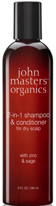 Шампунь-кондиціонер для сухої шкіри голови  - John Masters Organics Zinc & Sage Shampoo & Conditioner — фото N2