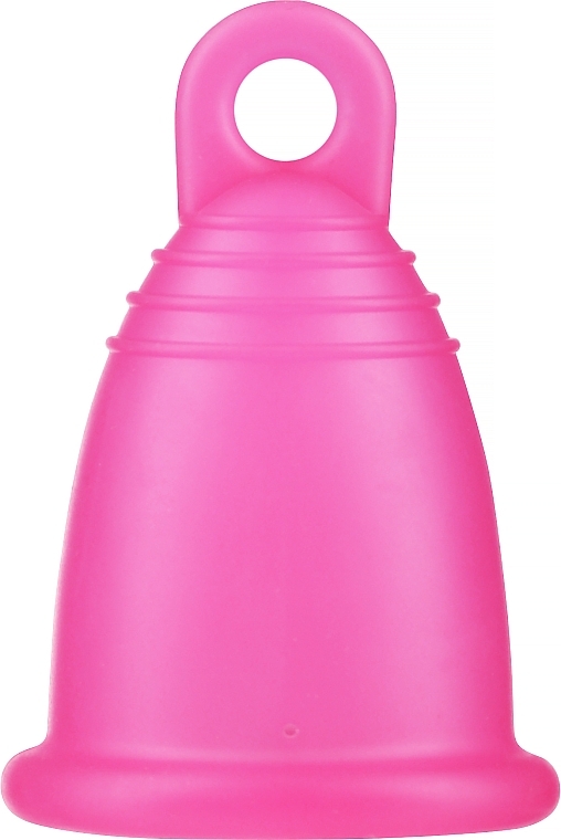 Менструальная чаша с петлей, размер M, фуксия - MeLuna Sport Menstrual Cup — фото N2