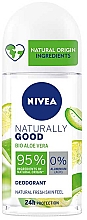 Роликовий дезодорант із алое - NIVEA Naturally Good Deodorant Roll-on Bio Aloe Vera — фото N1