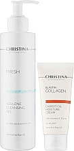Подарунковий набір «Очищення та зволоження» для сухої шкіри - Christina (f/gel/300ml + f/cr/60ml) — фото N2