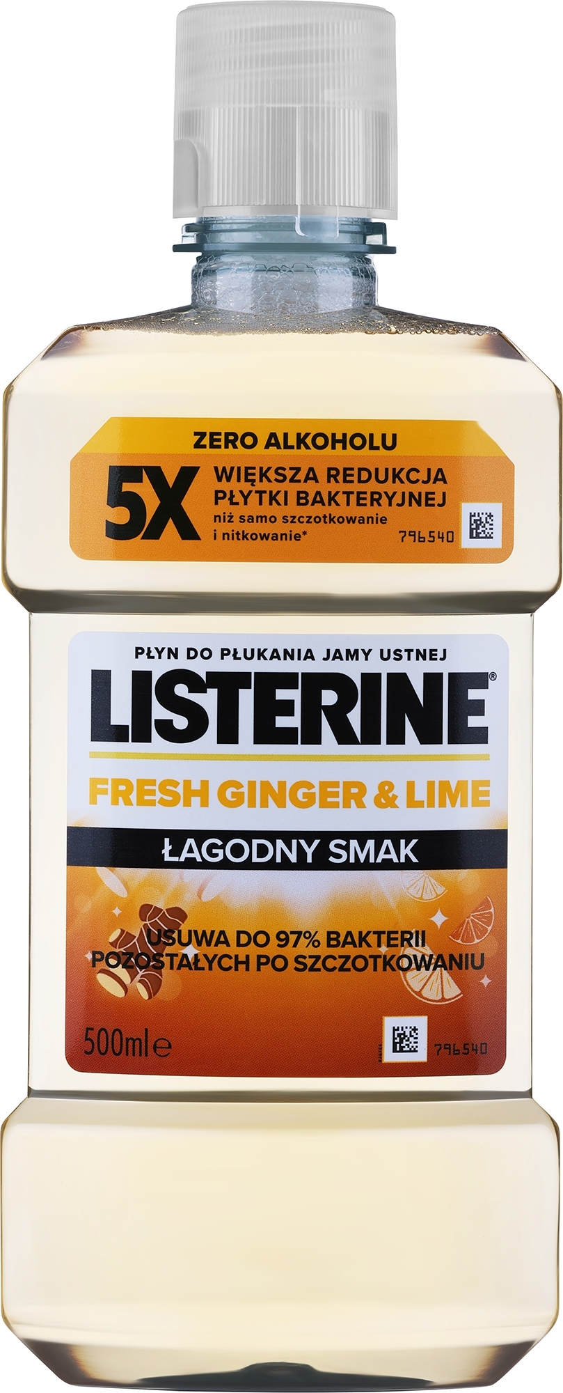 Ополіскувач для порожнини рота - Listerine Ginger & Lime X5 — фото 500ml