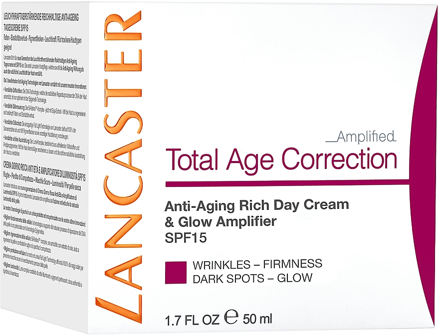 Легкий антивозрастной дневной крем - Lancaster Total Age Correction Complete Anti-Aging Light Cream SPF15 — фото N4