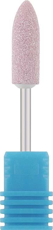 Фреза корундовая "Пуля, большая удлинённая", диаметр 6.0 мм. 45-1, розовая - Nail Drill — фото N1