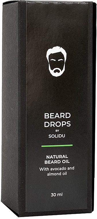 Ефірна олія для бороди - Solidu Beard Drops NaturalBeard Oil — фото N2
