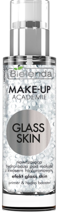Зволожувальна гідрооснова для макіяжу з гіалуроновою кислотою - Bielenda Make-Up Academie Glass Skin