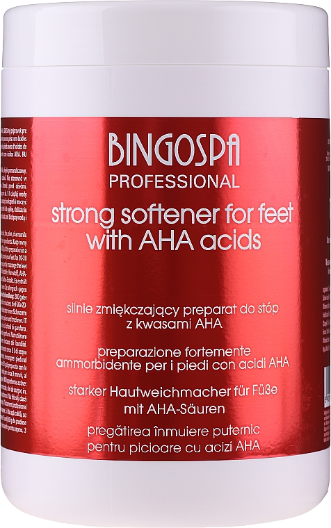 Сильний пом'якшувальний препарат для ніг - BingoSpa Strong Softener for Feet with AHA Acids — фото N1