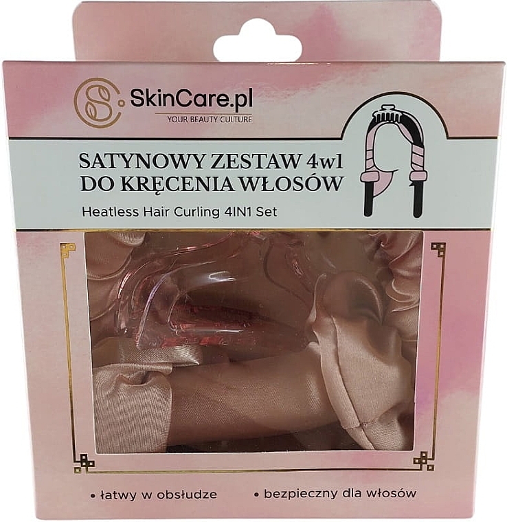 Набор мягких сатиновых бигуди для холодной завивки волос - SkinCare 4-in-1 Hair Curler Set-Solid — фото N1