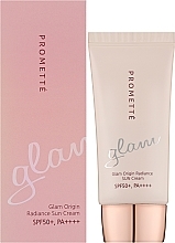 Сонцезахисний крем для обличчя - Enough Promette Glam Origin Radiance Sun Cream SPF50+ PA++++ — фото N2