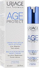 Духи, Парфюмерия, косметика Ночной детокс-крем "Очищение + Коррекция морщин" - Uriage Age Protect Multi-Action Detox Night Cream
