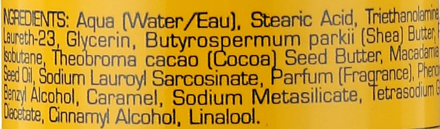 Увлажняющая пена для деликатного бритья с маслом ши и какао - Proraso Yellow Line Nourishing Shaving Foam — фото N5