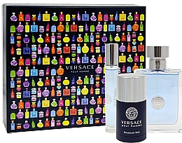 Versace Pour Homme - Набор (edt/100ml + edt/mini/10ml + deo/stick/75ml) — фото N2