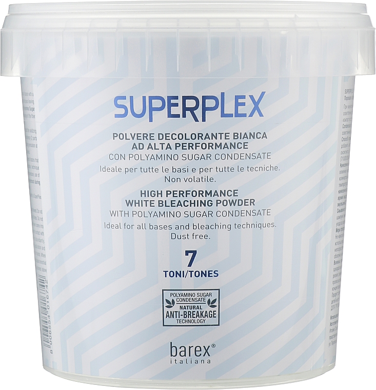 Знебарвлювальний порошок (до 7 тонів) - Barex Italiana Superplex Bleaching Powder — фото N1