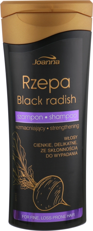 Зміцнювальний шампунь для тонкого волосся - Joanna Black Radish Hair Shampoo — фото N2