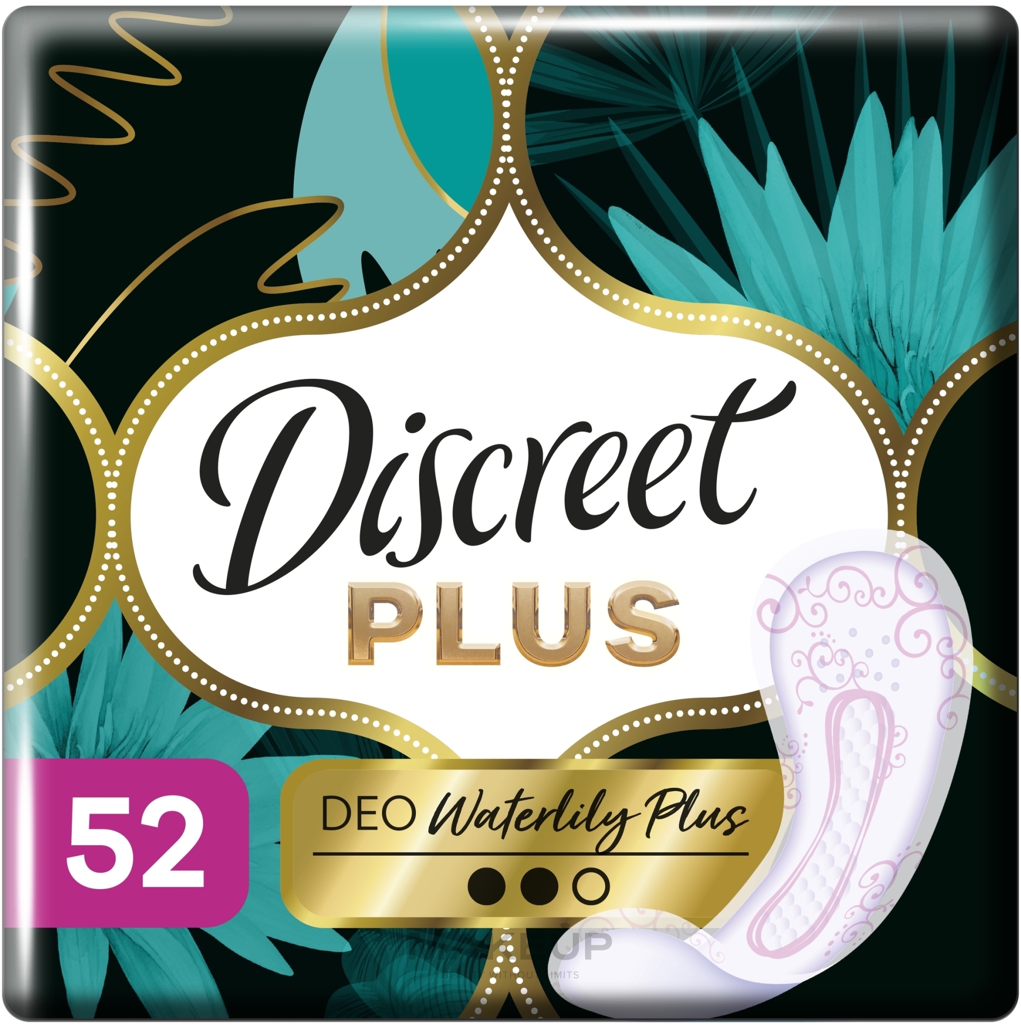 Щоденні гігієнічні прокладки, 52 шт - Discreet Zone Plus Deo Waterlilly — фото 52шт