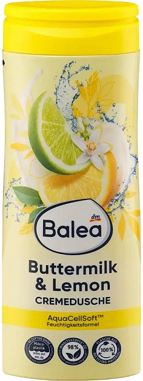 Крем-гель для душу "Пахта і лимон" - Balea Cremedusche Buttermilk & Lemon — фото N1