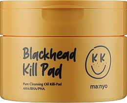 Педи гідрофільні для очищення шкіри з АНА, ВНА, РНА-кислотами - Manyo Blackhead Kill Pad — фото N1