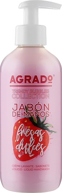 Мило для рук "Солодка полуниця" - Agrado Trendy Bubbles Sweet Strawberry — фото N1