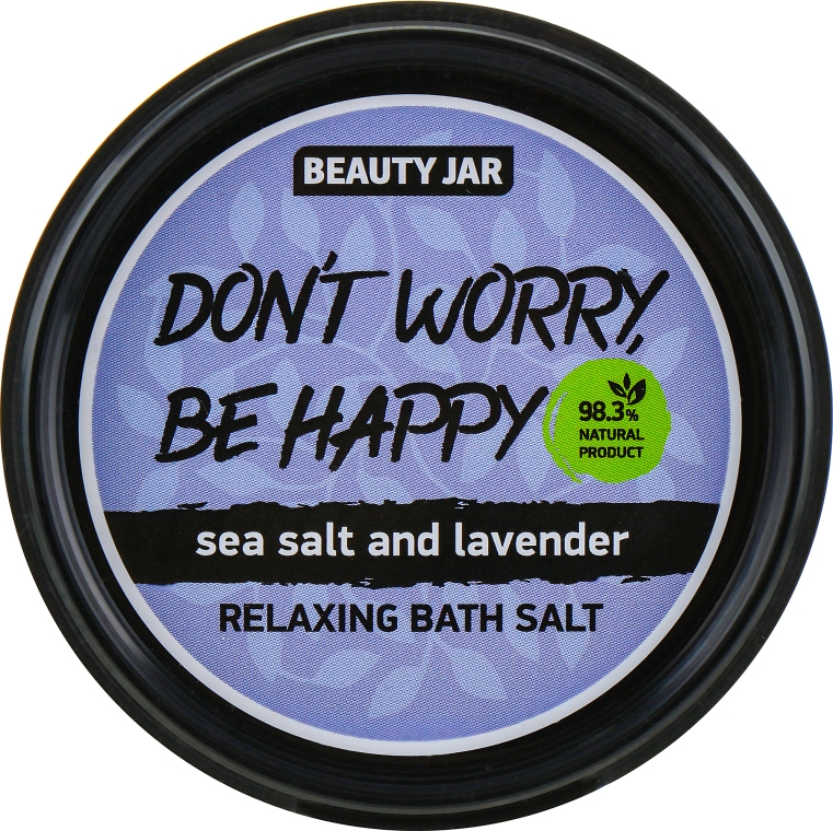 Соль для ванн "Don't Worry, Be Happy" - Beauty Jar Relaxing Bath Salt — фото N1