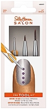 Парфумерія, косметика Sally Hansen Salon Pro Tool Kit (brush/3pcs) - Набір пензликів для нігтів