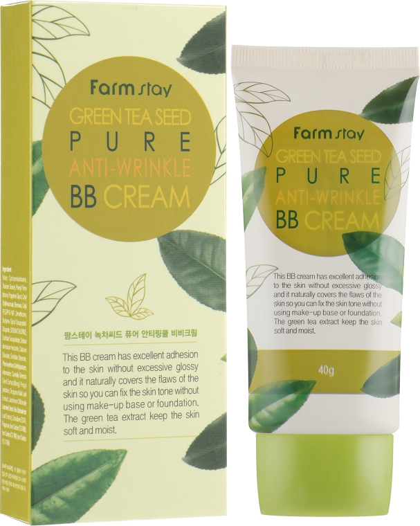ВВ крем с семенами зеленого чая - FarmStay Green Tea Seed Pure Anti-Wrinkle BB Cream — фото N1