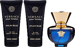 Versace Pour Femme Dylan Blue - Набор (edp/50ml + b/l/50ml + s/g/50ml) — фото N2