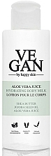 Парфумерія, косметика Зволожувальне молочко для тіла із соком алое вера - Vegan By Happy Aloe Vera Juice Hydrating Body Milk