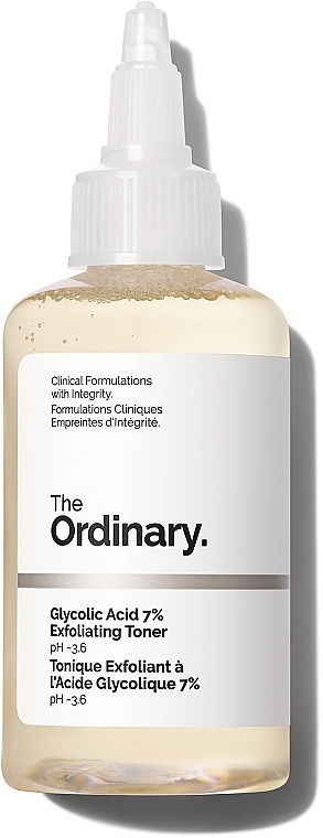 Відлущувальний тонік із 7% гліколевою кислотою The Ordinary - Glycolic Acid 7% Exfoliating Toner — фото N1