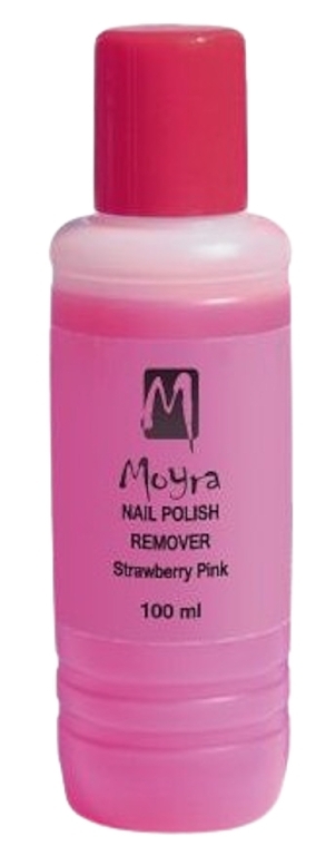 Рідина для зняття лаку без ацетону "Полуниця" - Moyra Acetone Free Nail Polish Remover — фото N1