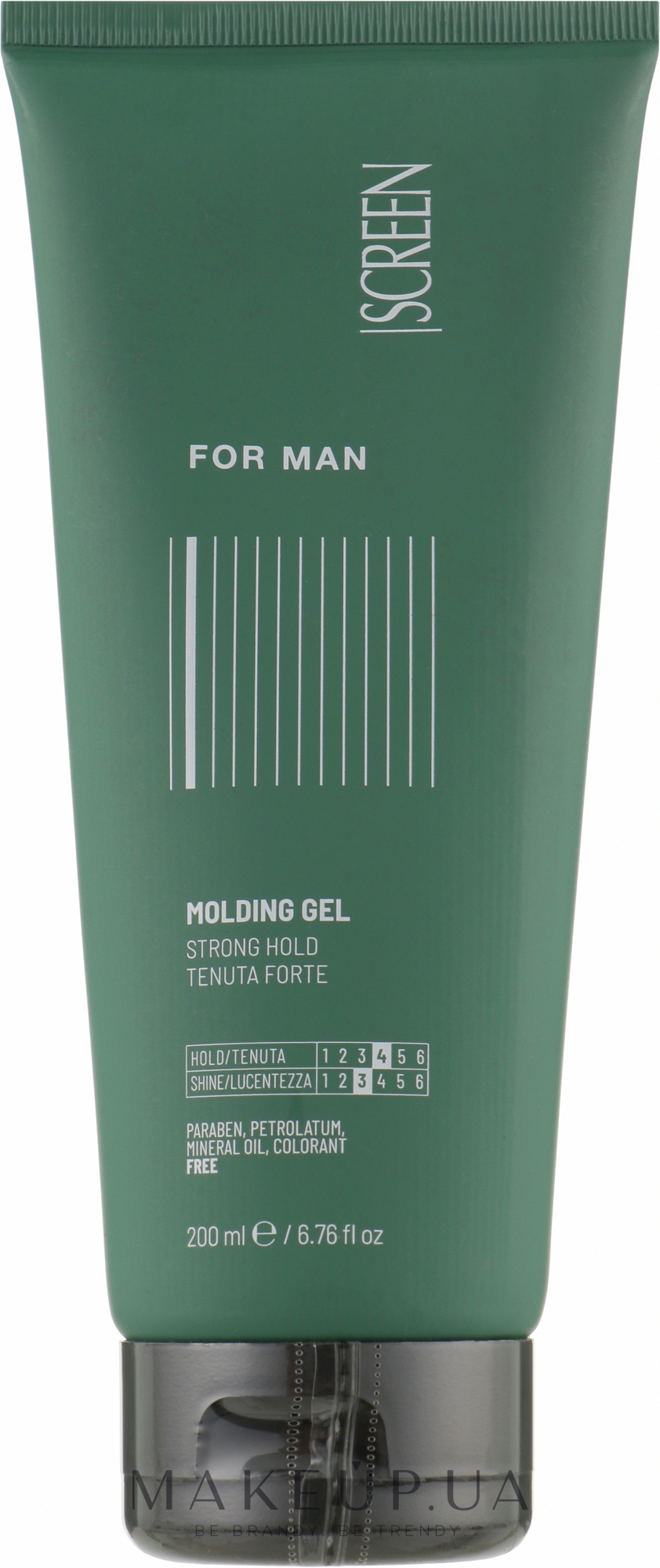 Гель сильной фиксации для мужских волос - Screen For Man Molding Gel — фото 200ml