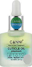 Парфумерія, косметика Олія для кутикули двофазна "Алое-авокадо" - Canni Cuticle Oil Premium