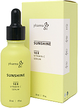 Парфумерія, косметика Сироватка для обличчя - Pharma Oil Sunshine 10X Vitamin C Serum
