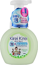 Антибактериальное мыло-пена для рук - Lion KireiKirei Anti-Bacteria Refreshing Grape Foaming Hand Soap — фото N1